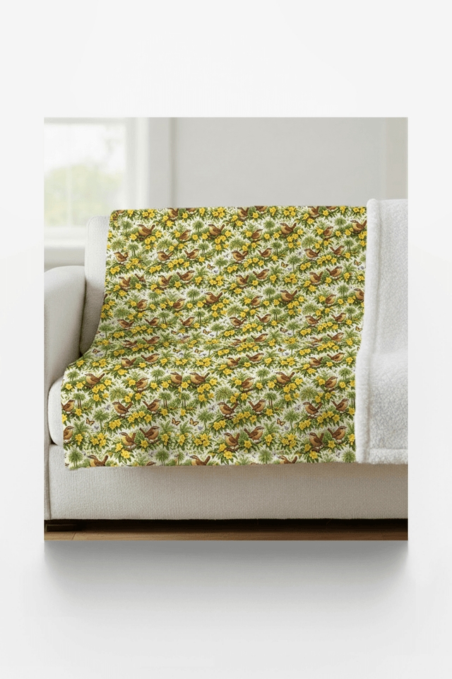 South Carolina Flora & Fauna Sherpa Blanket - London Penny Gift Wrap