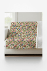 New York Flora & Fauna Sherpa Blanket - London Penny Gift Wrap