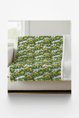 Oregon Flora & Fauna Sherpa Blanket - London Penny Gift Wrap