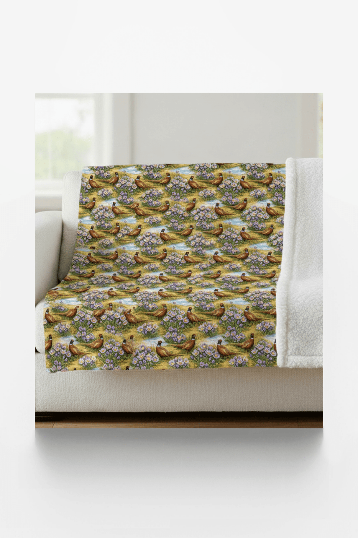 South Dakota Flora & Fauna Sherpa Blanket - London Penny Gift Wrap