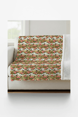 Oklahoma Flora & Fauna Sherpa Blanket - London Penny Gift Wrap