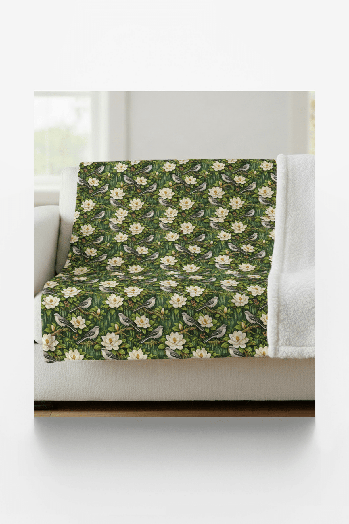 Mississippi Flora & Fauna Sherpa Blanket - London Penny Gift Wrap