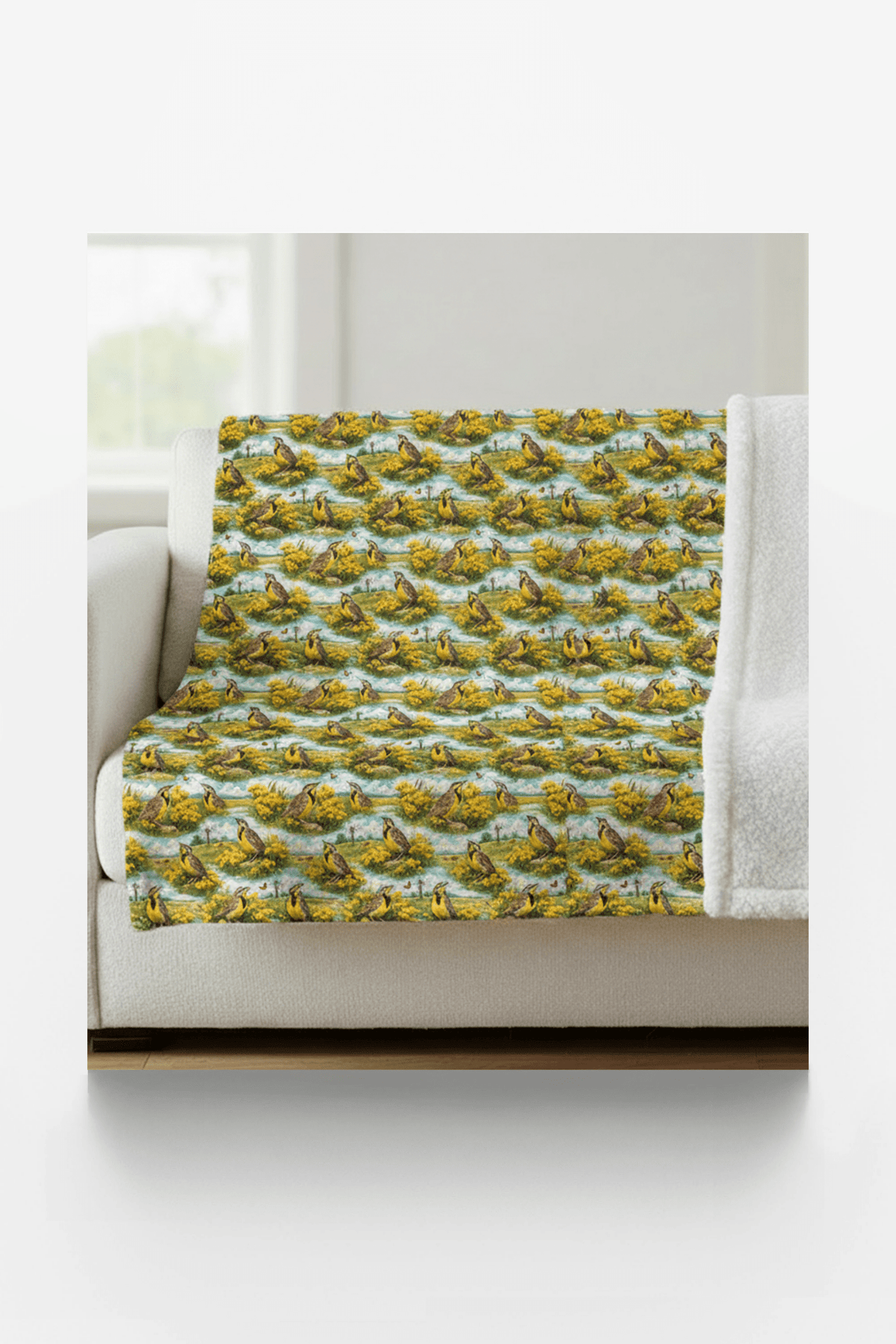 Nebraska Flora & Fauna Sherpa Blanket - London Penny Gift Wrap