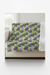 New Jersey Flora & Fauna Sherpa Blanket - London Penny Gift Wrap