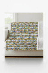 Nevada Flora & Fauna Sherpa Blanket - London Penny Gift Wrap