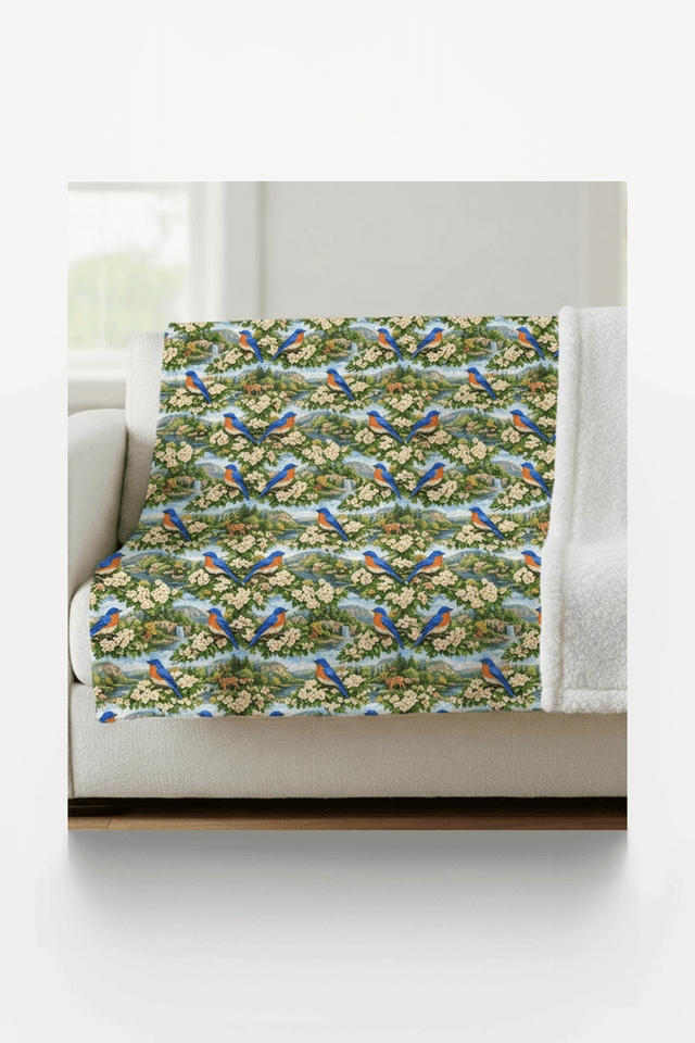 Missouri Flora & Fauna Sherpa Blanket - London Penny Gift Wrap