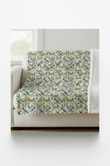 Massachusetts Flora & Fauna Sherpa Blanket - London Penny Gift Wrap