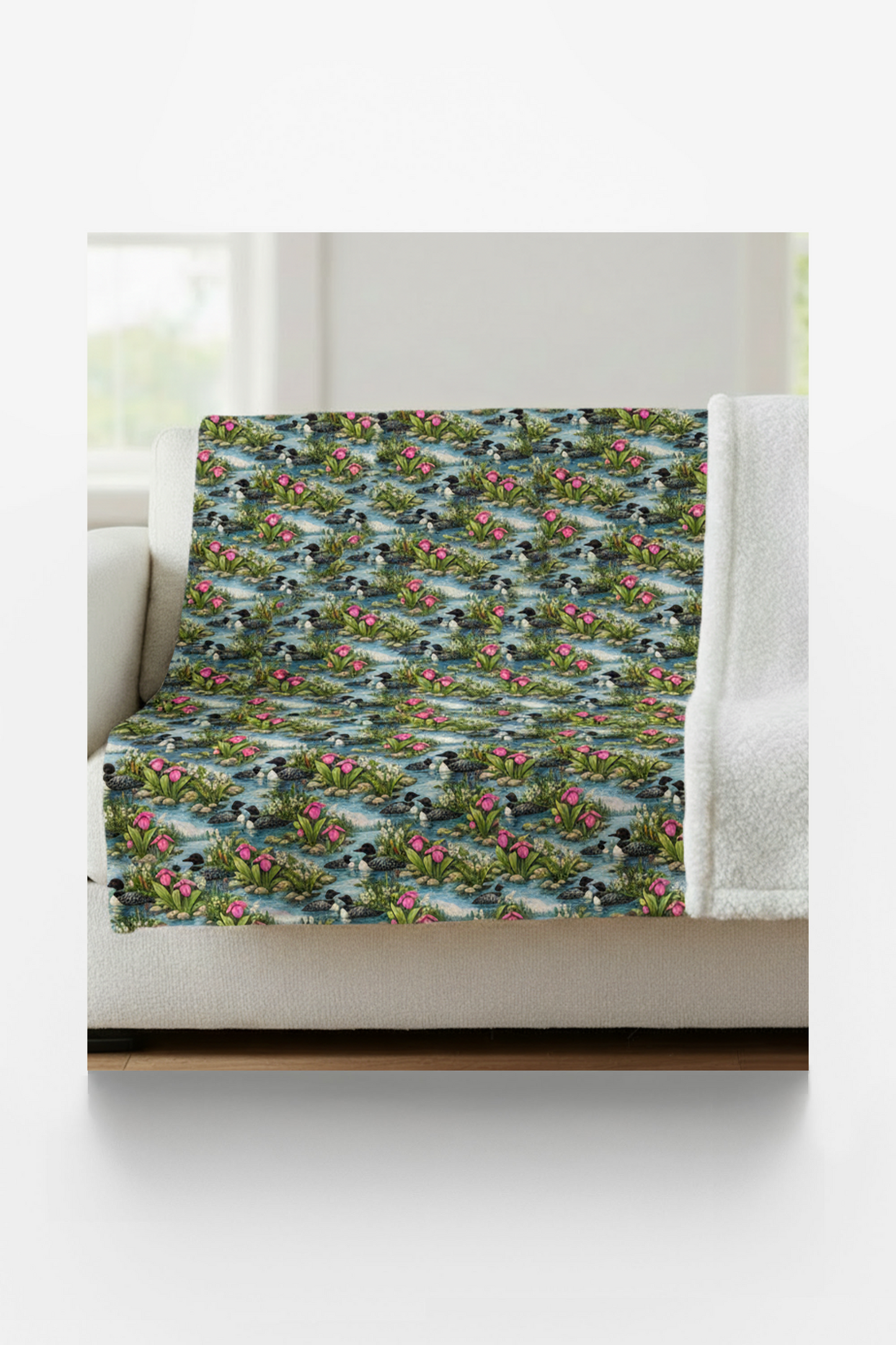 Minnesota Flora & Fauna Sherpa Blanket