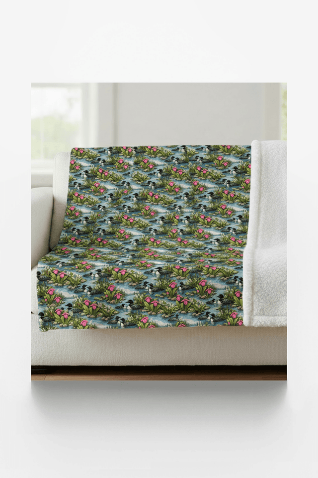 Minnesota Flora & Fauna Sherpa Blanket - London Penny Gift Wrap