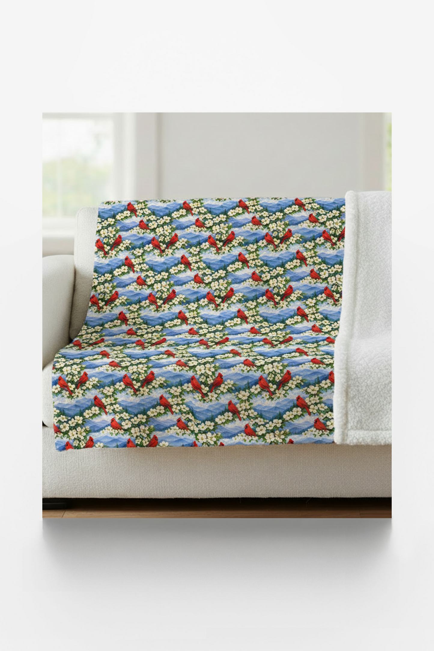 North Carolina Flora & Fauna Sherpa Blanket