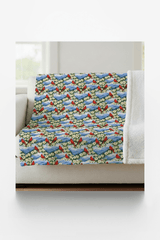 North Carolina Flora & Fauna Sherpa Blanket - London Penny Gift Wrap