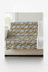 Utah Flora & Fauna Sherpa Blanket - London Penny Gift Wrap