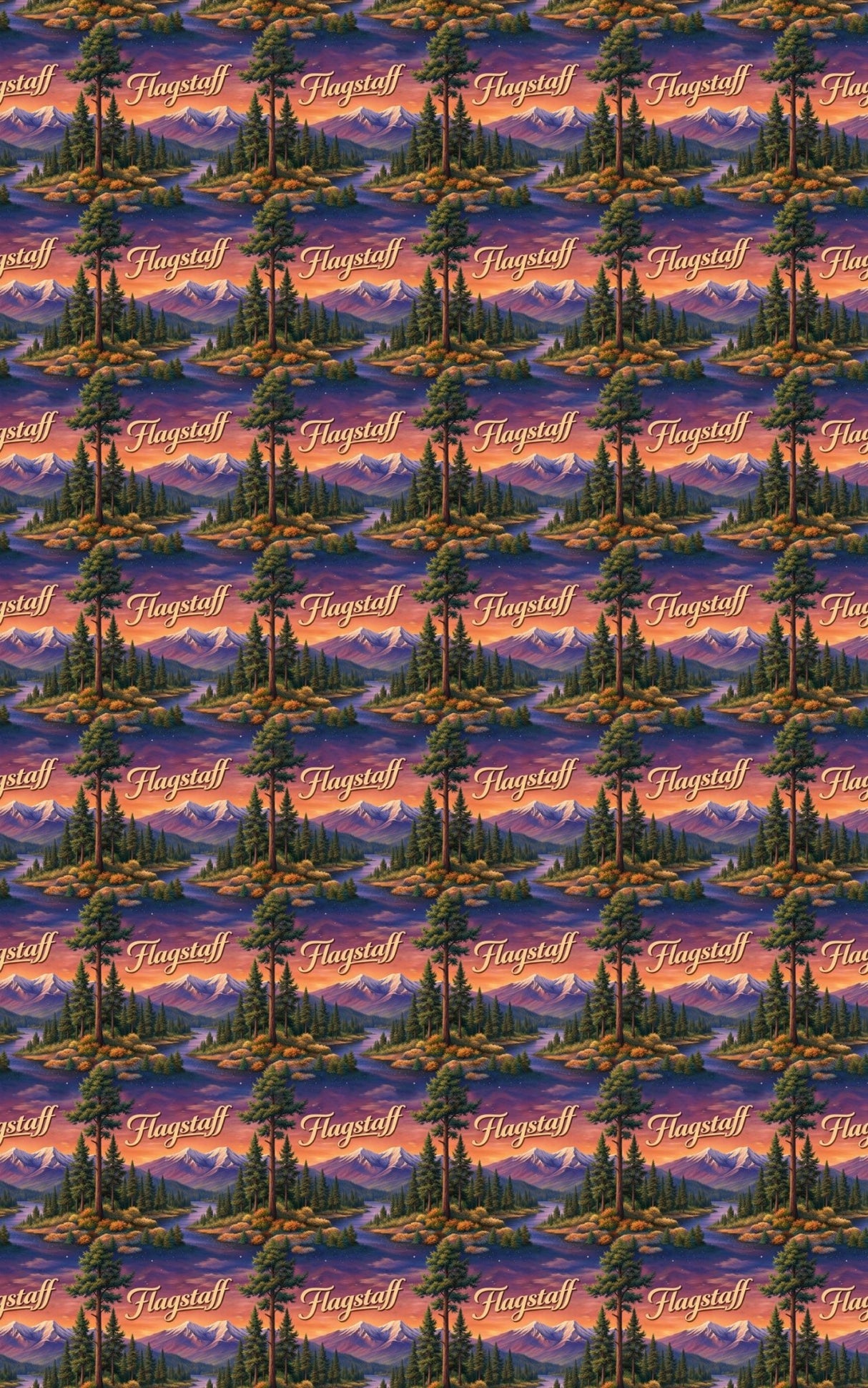 Flagstaff Pine & Peak - London Penny Gift Wrap