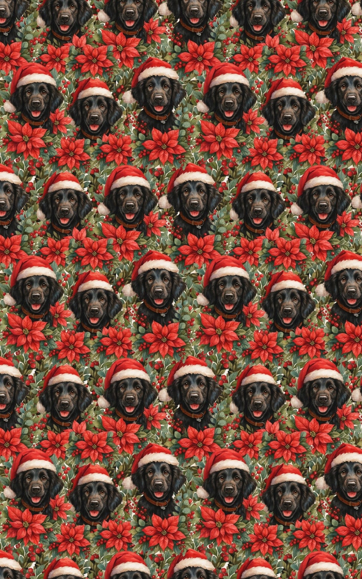 Ebony Sleigh Bells & Joyful Tails - London Penny Gift Wrap