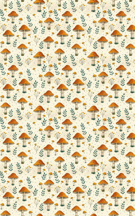 Forest Floor Mushrooms - London Penny Gift Wrap