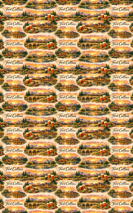 Fort Collins Foothill Glow - London Penny Gift Wrap