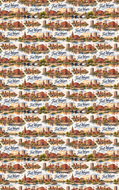 Fort Wayne River Heritage - London Penny Gift Wrap