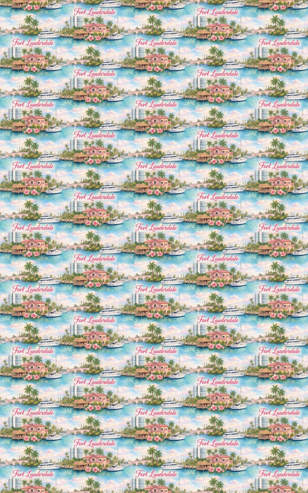 Fort Lauderdale Yacht Harbor - London Penny Gift Wrap