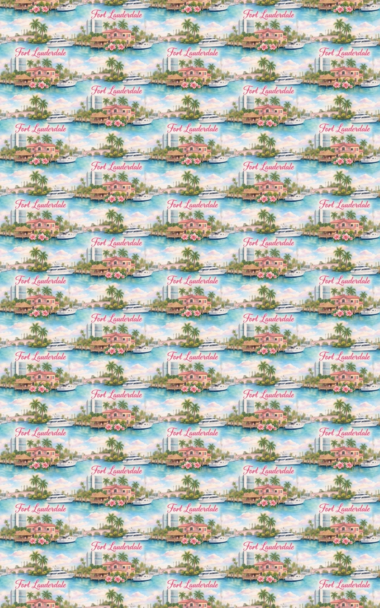 Fort Lauderdale Yacht Harbor - London Penny Gift Wrap