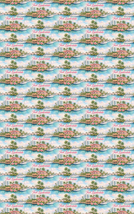 Fort Lauderdale Yacht Harbor - London Penny Gift Wrap