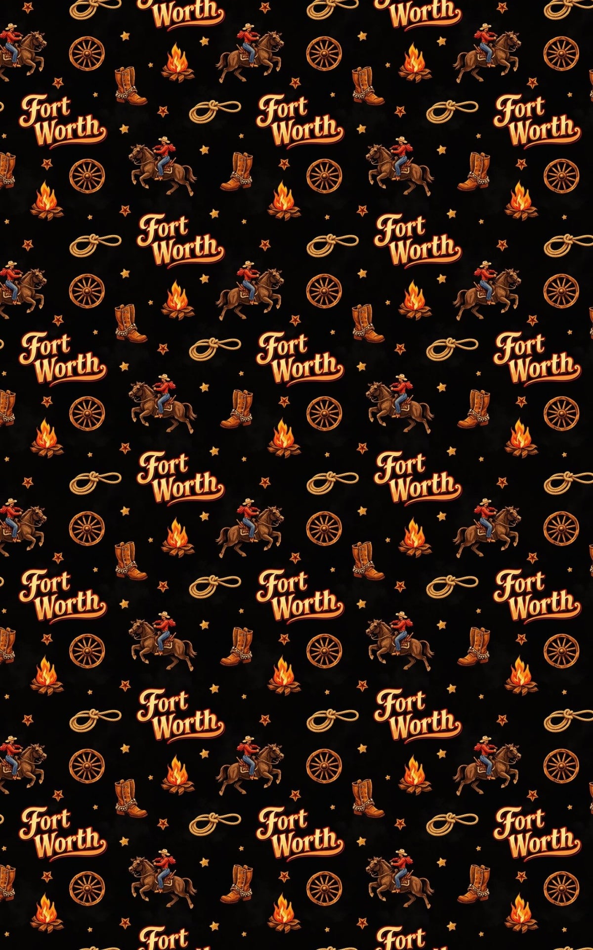 Fort Worth Cowtown Classic - London Penny Gift Wrap