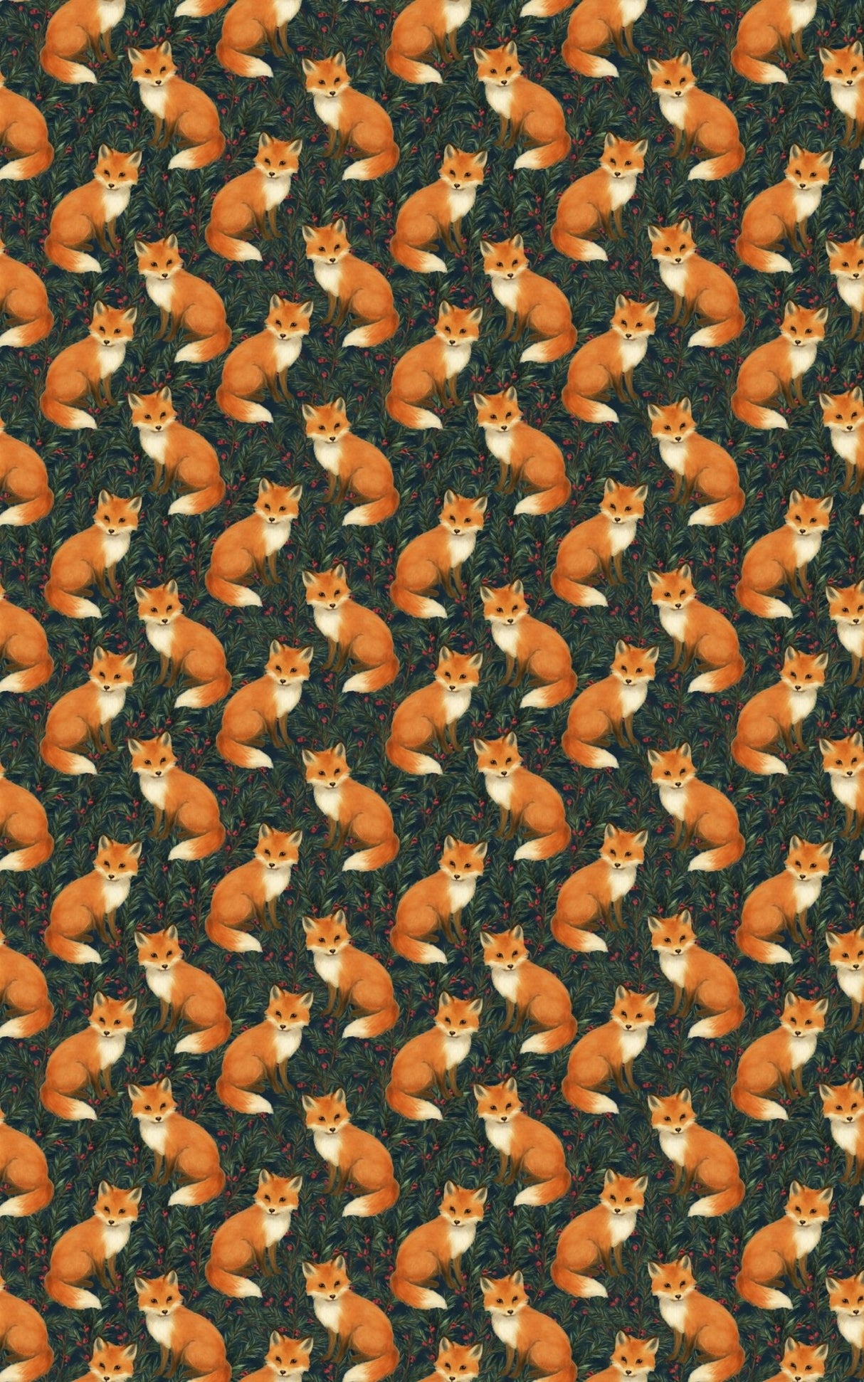 Fox in the Pines - London Penny Gift Wrap