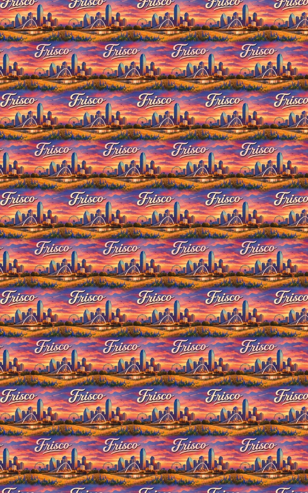 Frisco Star State Nights - London Penny Gift Wrap
