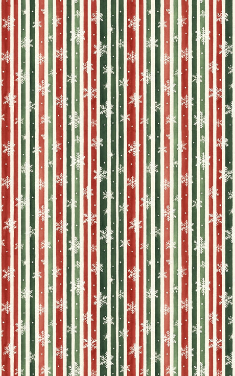 Frosted Holiday Stripes - London Penny Gift Wrap