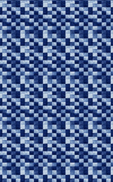 Indigo Grid - London Penny Gift Wrap
