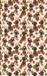 Mistletoe & Pointer Toes - London Penny Gift Wrap