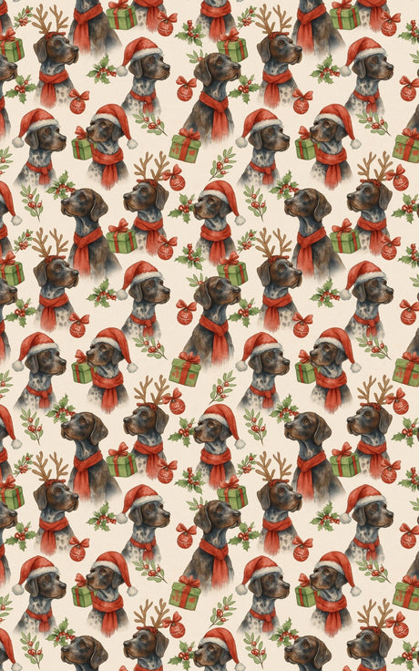 Mistletoe & Pointer Toes - London Penny Gift Wrap