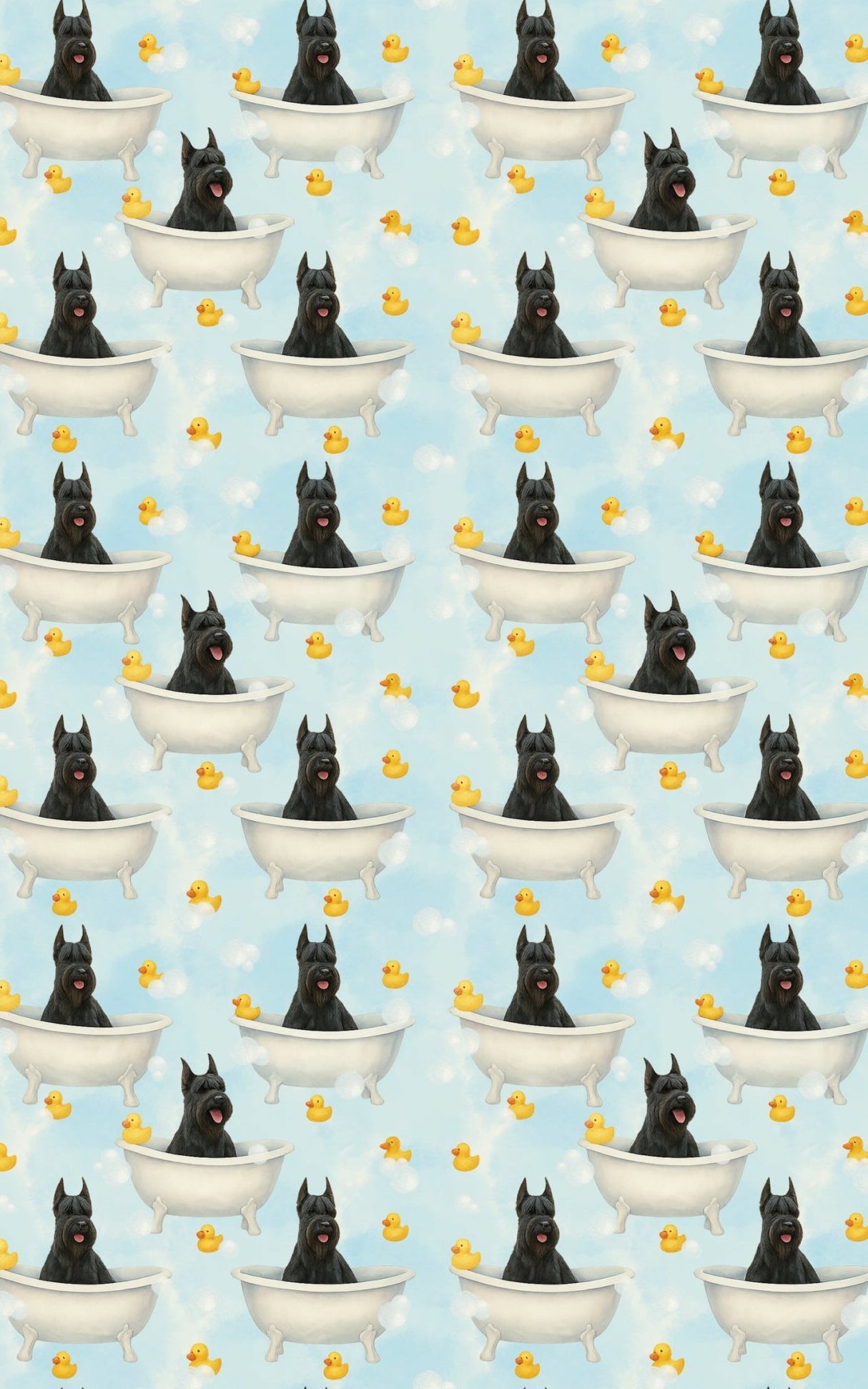 Rubber Ducky Giant Schnauzer Splash - London Penny Gift Wrap