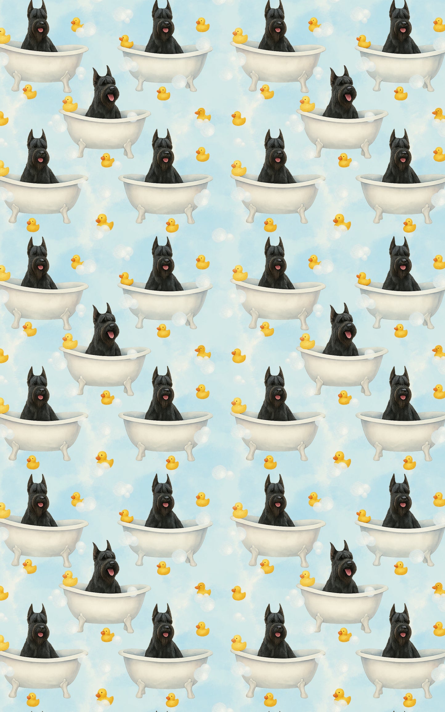 Rubber Ducky Giant Schnauzer Splash