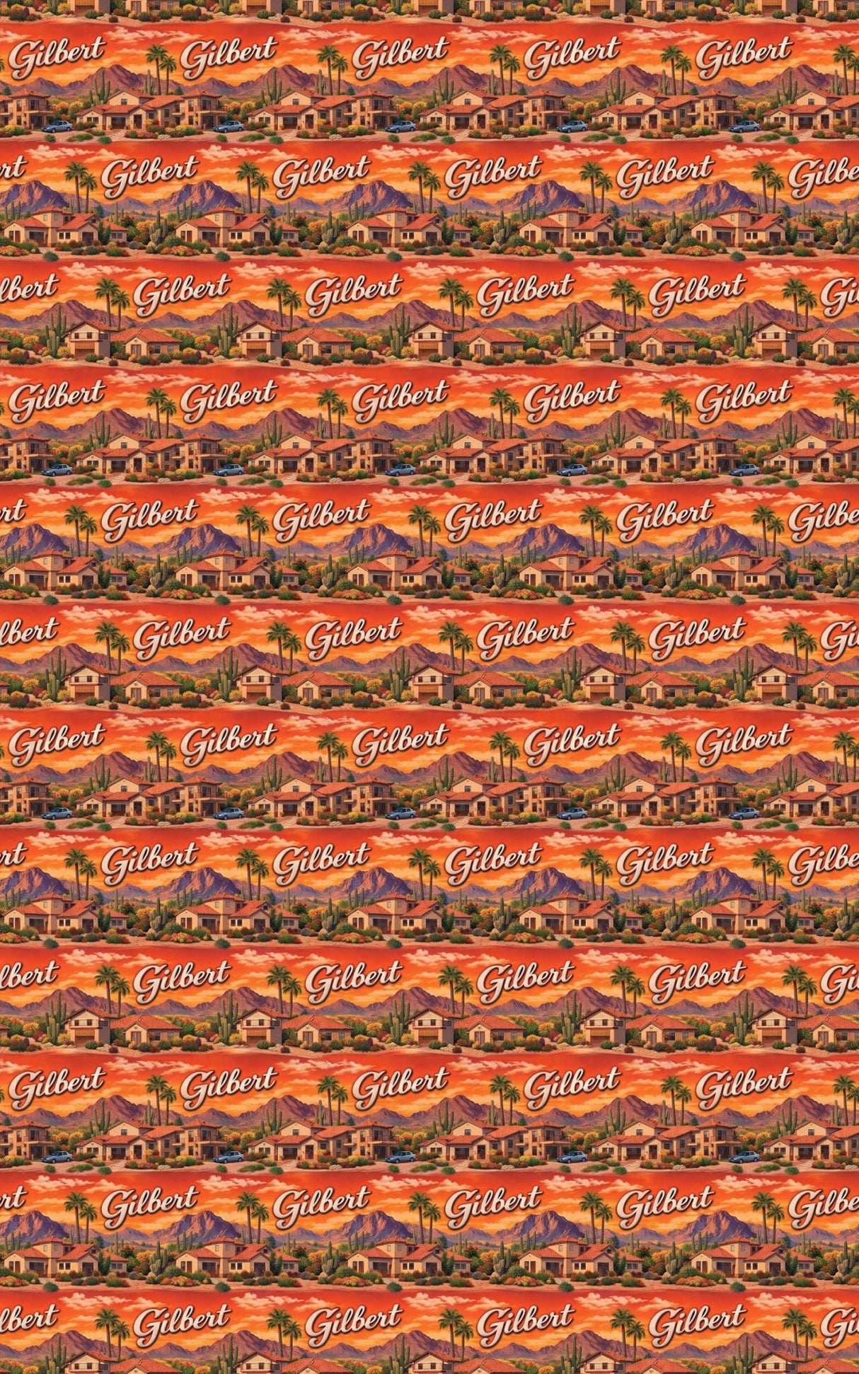 Gilbert Desert Family Glow - London Penny Gift Wrap