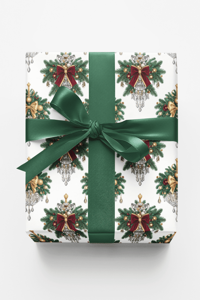 LIMITED TIME | Gilded Holiday Soirée Wrapping Paper - London Penny Gift Wrap