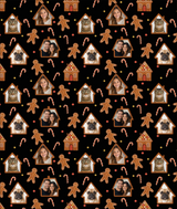 Personalized Gingerbread Lane Wrapping Paper | Custom Gift Wrap