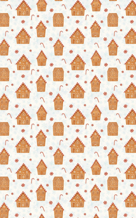 Candy Cane Village - London Penny Gift Wrap