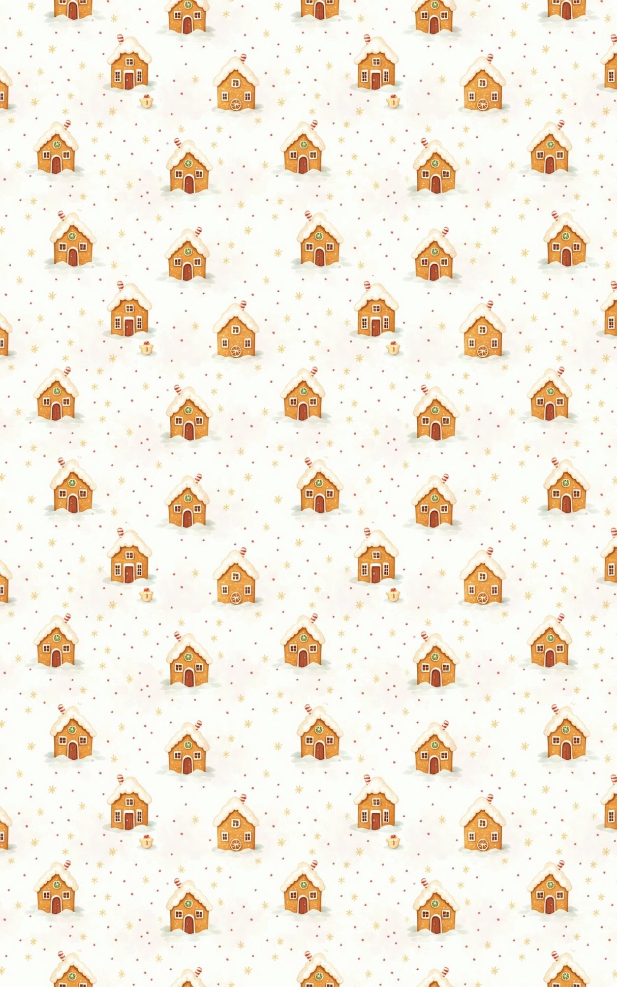 Gingerbread Village Lane - London Penny Gift Wrap
