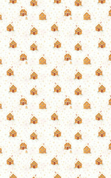 Gingerbread Village Lane - London Penny Gift Wrap