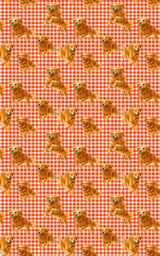 Gingham Golden - London Penny Gift Wrap