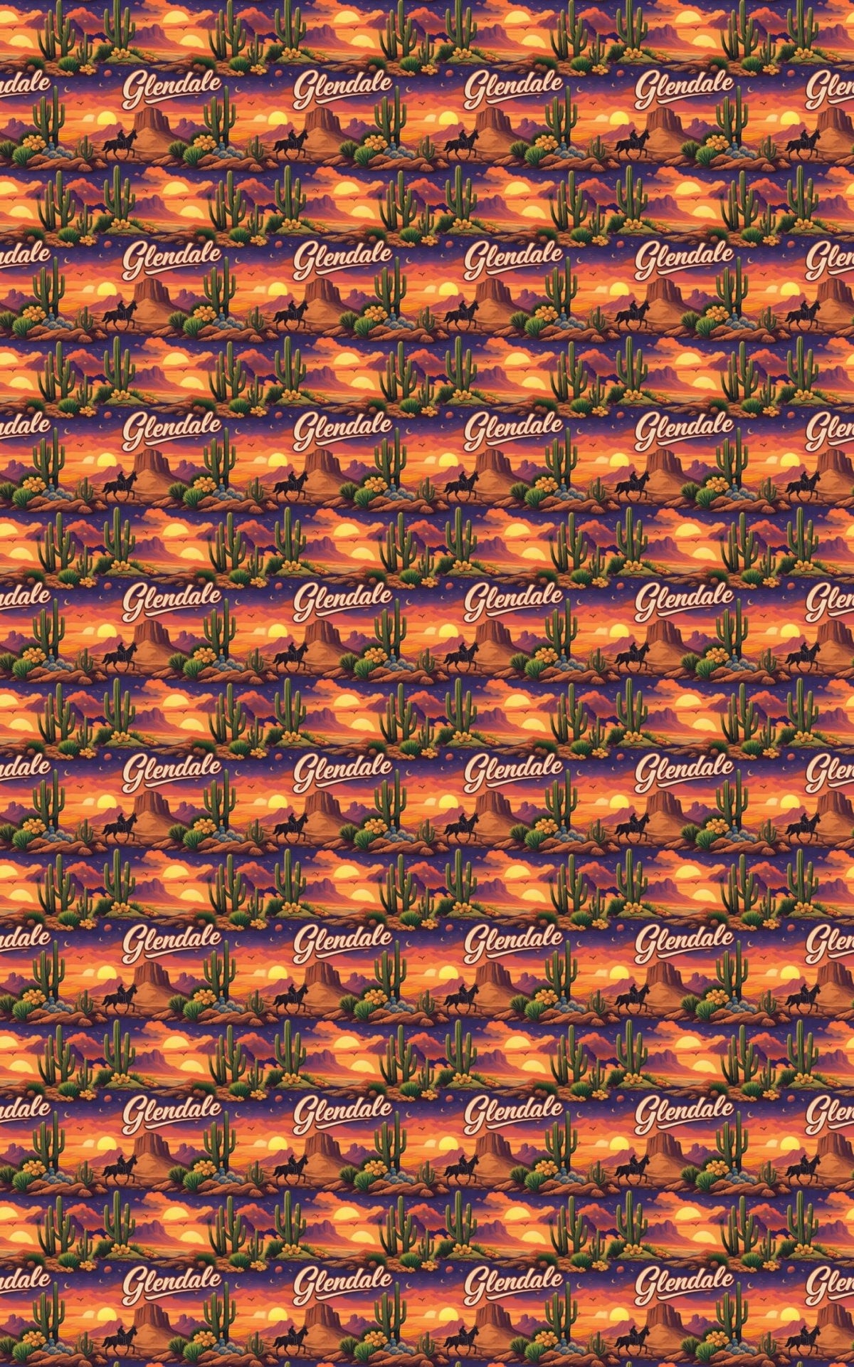 Glendale AZ Desert Twilight - London Penny Gift Wrap
