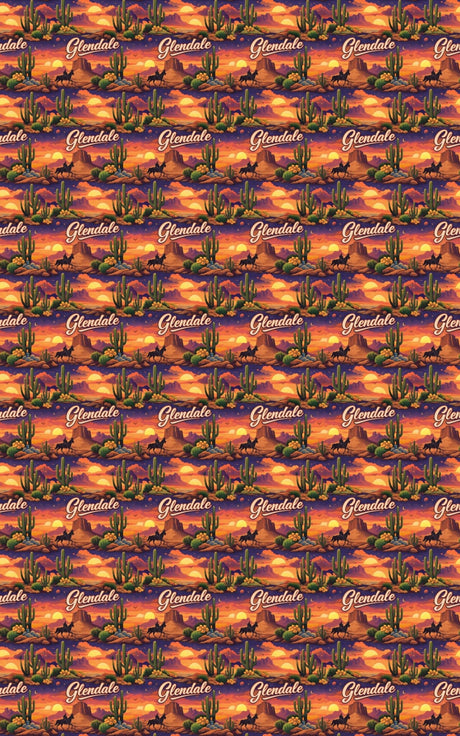 Glendale AZ Desert Twilight - London Penny Gift Wrap