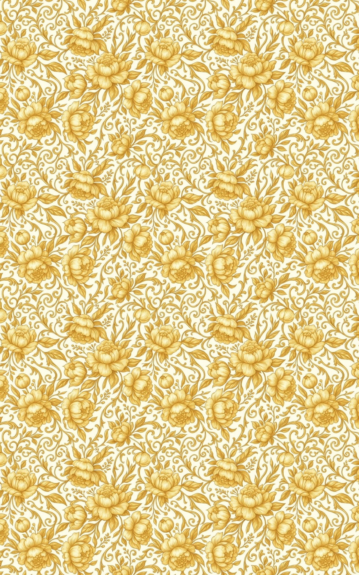 Golden Oro Bloom - London Penny Gift Wrap