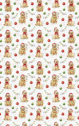 Twinkling Golden Pup - London Penny Gift Wrap