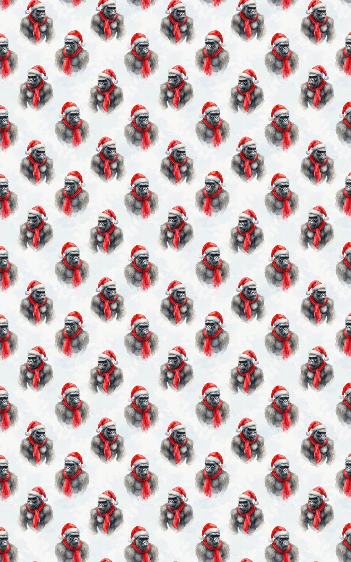 Winter Warmth Gorilla - London Penny Gift Wrap