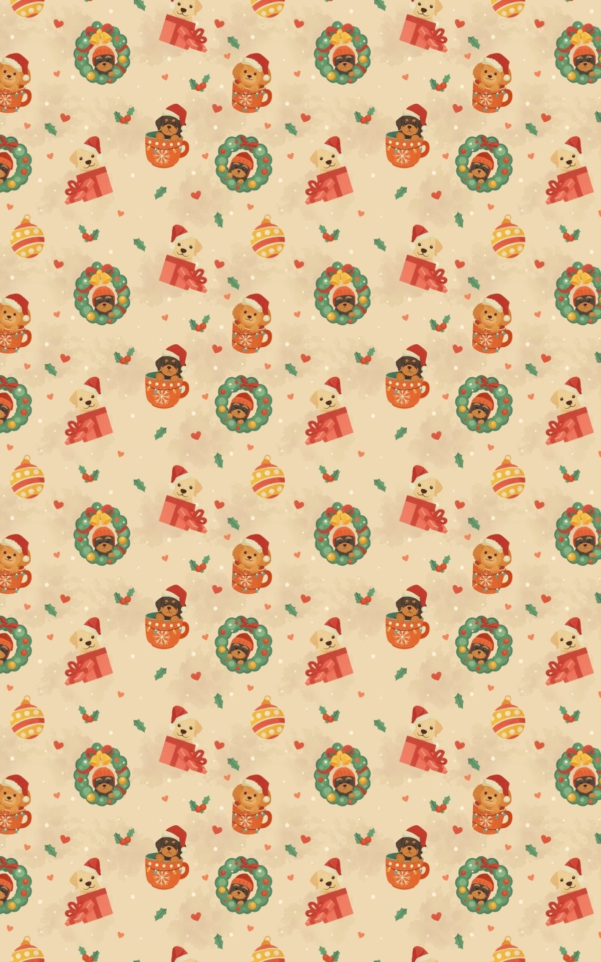 Happy Howlidays Scene - London Penny Gift Wrap