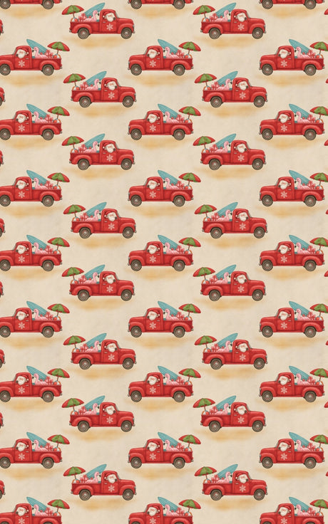 Sun, Surf & Santa - London Penny Gift Wrap