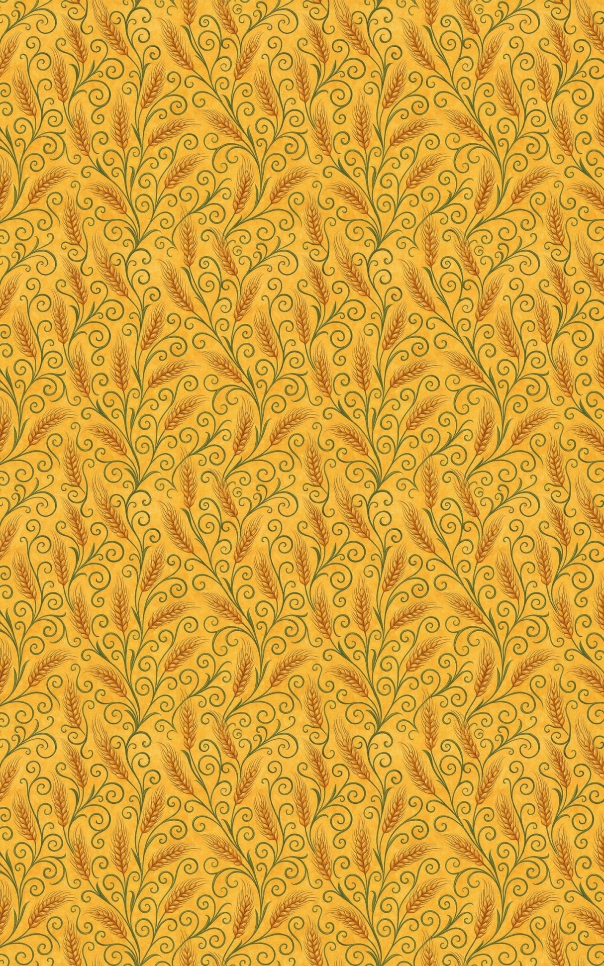 Harvest Wheatfield Swirls - London Penny Gift Wrap
