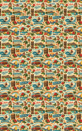 Hawaii Postcard Memories - London Penny Gift Wrap