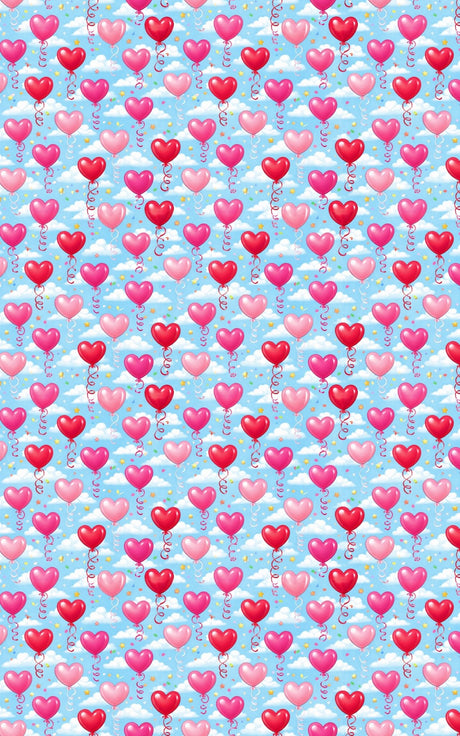 Heart Balloon Parade - London Penny Gift Wrap